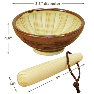TIKUSAN Sesame Seed Grinder Mortar and Pestle Mini Size