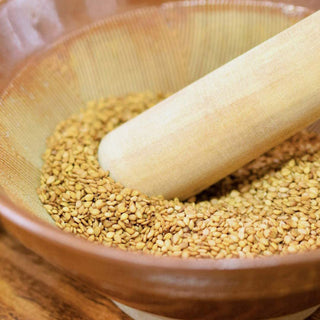 TIKUSAN Sesame Seed Grinder Mortar and Pestle Mini Size