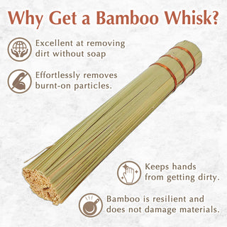 TIKUSAN Bamboo Wok Brush with Copper Coil
