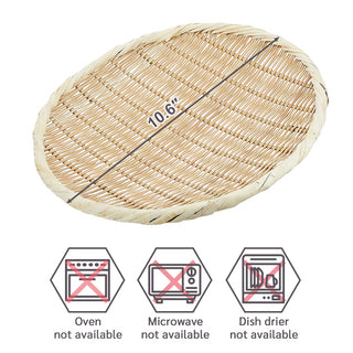 TIKUSAN Bamboo Round Zaru Basket Colander