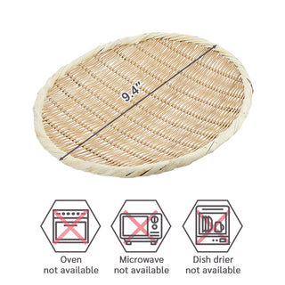 TIKUSAN Bamboo Round Zaru Basket Colander