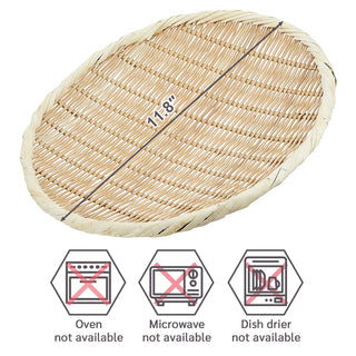 TIKUSAN Bamboo Round Zaru Basket Colander