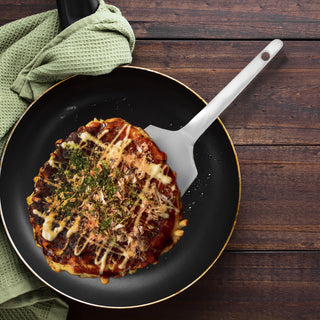 TIKUSAN Okonomiyaki Spatula Turner BBQ Stainless Spatula Made in Japan