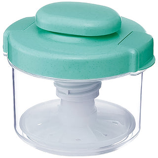 Instant Pickle Maker Vegetable Press Tsukemono Container Round Made in Japan BPA Free(Green)