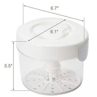 Instant Pickle Maker Vegetable Press Tsukemono Container Round Made in Japan BPA Free