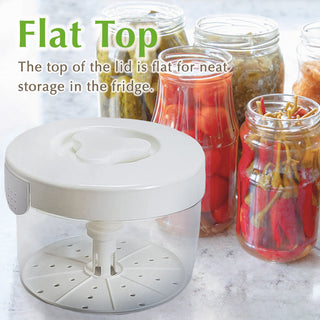 Instant Pickle Maker Vegetable Press Tsukemono Container Round Made in Japan BPA Free