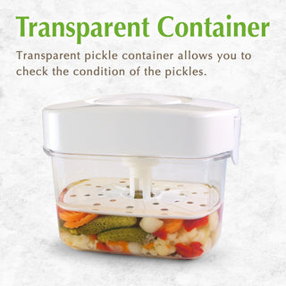 Instant Pickle Maker Vegetable Press Tsukemono Container Round Made in Japan BPA Free