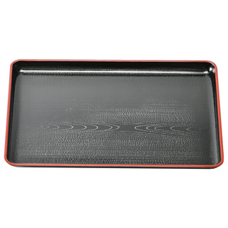 TIKUSAN Japanese Serving Tray Plastic Lacquered Made in Japan