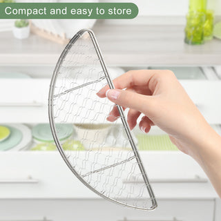 TIKUSAN Small Half Round Cooling Rack for Cooking Set of 2, 7.7″ x 2.8″