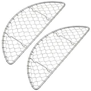 TIKUSAN Small Half Round Cooling Rack for Cooking Set of 2, 7.7″ x 2.8″