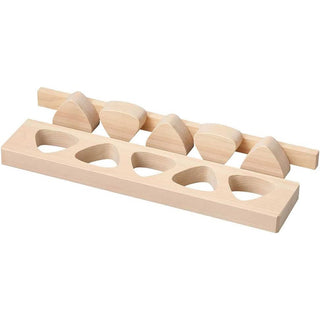 TIKUSAN Wooden Onigiri Mold Musubi Maker Japanese Rice Ball Press Hinoki Japanese Cypress Made in Japan (Press)