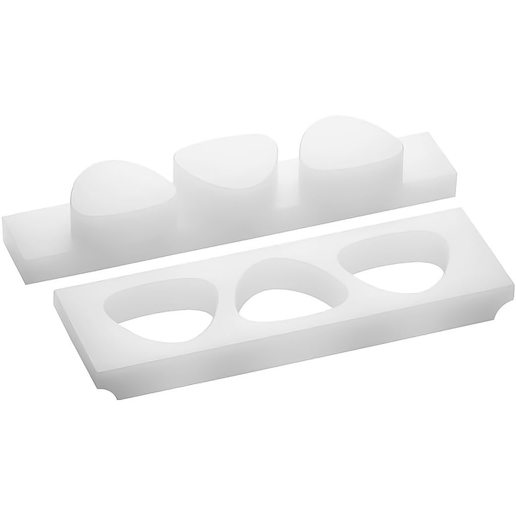 TIKUSAN Moule à onigiri pour Musubi Maker - Presse à boules de riz japonaise avec couvercle - Sans BPA - Fabriqué au Japon - Style Kansai (3 moules grands