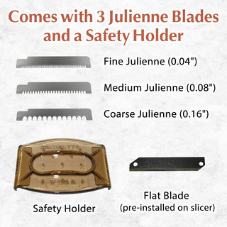TIKUSAN SAMURAI Slicer Japanese Mandoline Vegetable Slicer Made in Japan Adjustable Slice Thickness Stainless Steel Blade