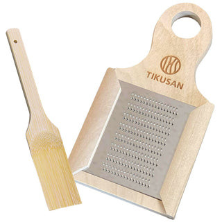 TIKUSAN Japanese Wooden Wasabi Grater Wasabi Oroshi