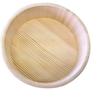 TIKUSAN Wooden Hangiri Sushi Oke Rice Mixing Tub Made of Momi Fir PP Band