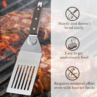 Spatula Turner Wooden Handle Slotted