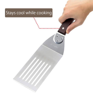Spatula Turner Wooden Handle Slotted
