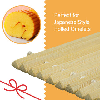 TIKUSAN Bamboo Japanese Rolled Omlete Datemaki Rolling Mat Onisudare