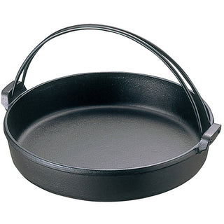 TIKUSAN Japanese Cast Iron Hot Pot Sukiyaki Nabe Pan Made in Japan
