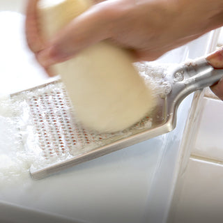 TIKUSAN Japanese Grater Oroshigane Slicer Stainless Steel Made in Japan for Radish, Garlic, Ginger, Fruits and Root Vegetables