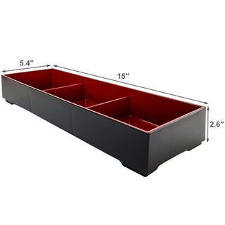 TIKUSAN Japanese Traditional Food Carrier Food Storage & Organization Container 3 Compartment Jubako