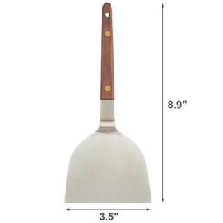 TIKUSAN Okonomiyaki Spatula Turner BBQ Stainless Spatula Wooden Handle Made in Japan