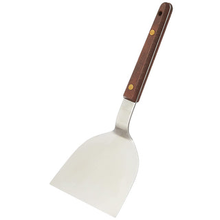 TIKUSAN Okonomiyaki Spatula Turner BBQ Stainless Spatula Wooden Handle Made in Japan