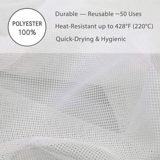 TIKUSAN Wooden Hangiri Sushi Rice Mixing Tub Copper Band Made in Japan Made of Sawara Cypress (10.6" (27cm)) + Japanese Rice Cooker Net Sushi Rice Net Mesh Polyester Napkin Reusable (L Size (40"x40"))