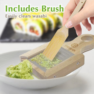 TIKUSAN Japanese Wooden Wasabi Grater Wasabi Oroshi