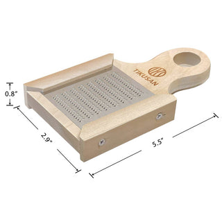 TIKUSAN Japanese Wooden Wasabi Grater Wasabi Oroshi