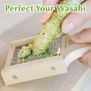 TIKUSAN Japanese Wooden Wasabi Grater Wasabi Oroshi