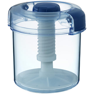 Instant Pickle Maker Vegetable Press Tsukemono Container Round Made in Japan BPA Free(Blue)