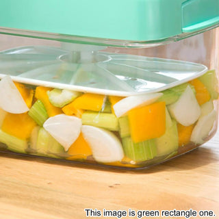 Instant Pickle Maker Vegetable Press Tsukemono Container Round Made in Japan BPA Free(Green)