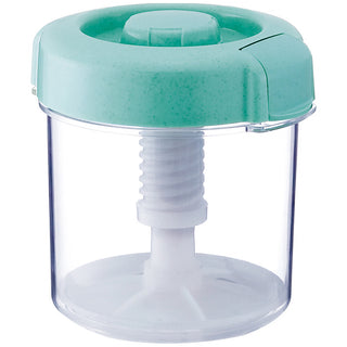 Instant Pickle Maker Vegetable Press Tsukemono Container Round Made in Japan BPA Free(Green)