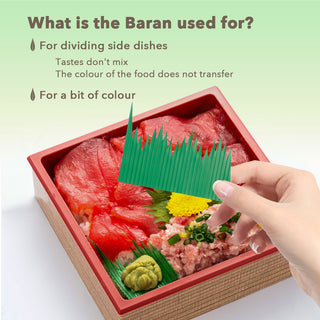 Japanese Sushi Grass Baran Garnish Bento Food Divider, Short 1000pcs, Made in Japan