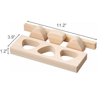 TIKUSAN Wooden Onigiri Mold Musubi Maker Japanese Rice Ball Press Hinoki Japanese Cypress Made in Japan (Press)