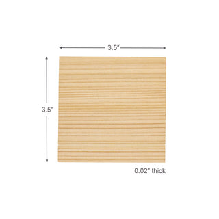TIKUSAN Disposable Cedar Wooden Sheet for Food Presentation and Plating Kaiseki Made in Japan (100, Square)