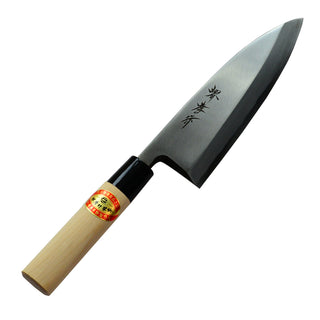TIKUSAN Japanese Carbon Steel Ai Deba Knife Single Bevel Traditional Style Made in Japan