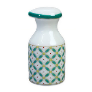 Japanese Kutani Ware Porcelain Soy Sauce Dispenser Drip-Reducing Spout Made in Japan