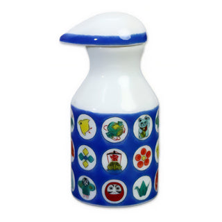 Japanese Kutani Ware Porcelain Soy Sauce Dispenser Drip-Reducing Spout Made in Japan