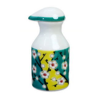 Japanese Kutani Ware Porcelain Soy Sauce Dispenser Drip-Reducing Spout Made in Japan