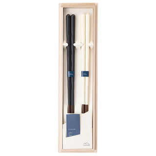 Japanese Wooden Chopsticks Gift Set KURABI Kuroyuzu Hakuyu