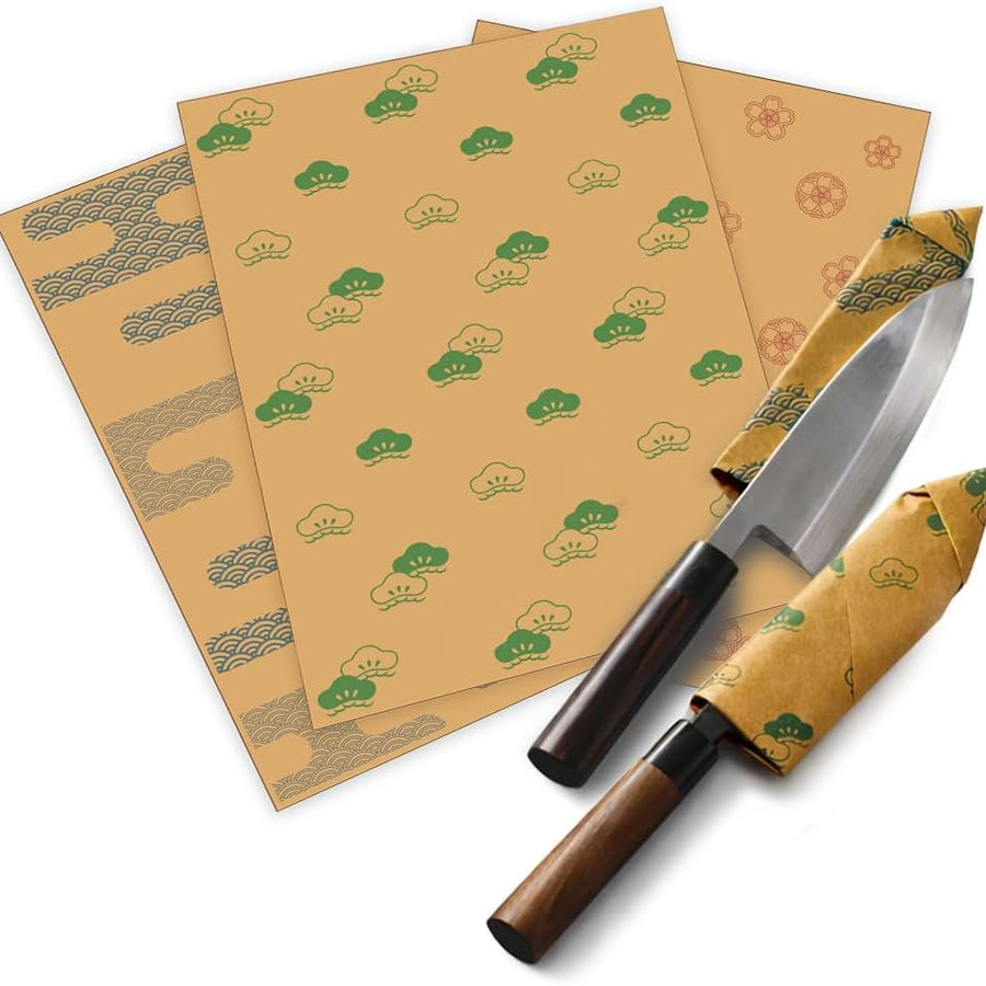 Japanese Patterned VCI Anti Rust Paper for Knives A4 Size Rust Prevent ...