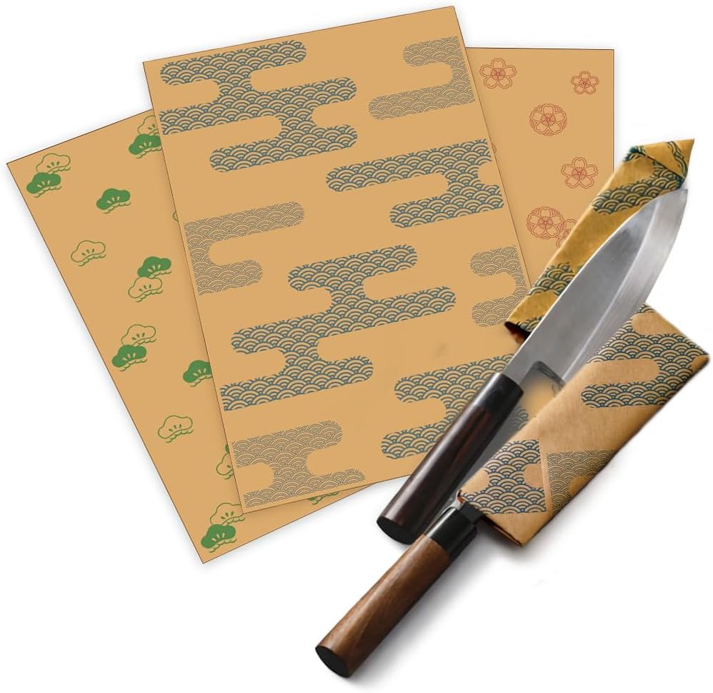 Japanese Patterned VCI Anti Rust Paper for Knives A4 Size Rust Prevent ...