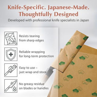 Japanese Patterned VCI Anti Rust Paper for Knives A4 Size Rust Preventive Wrapping Sheet Made in Japan
