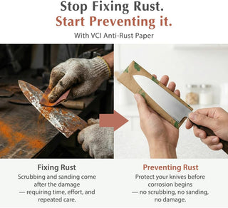 Japanese Patterned VCI Anti Rust Paper for Knives A4 Size Rust Preventive Wrapping Sheet Made in Japan