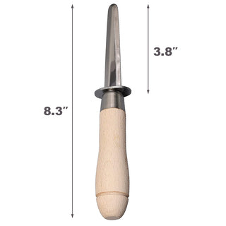 TIKUSAN Professional Oyster, Clam and Shellfish Shucking Knife 3.8" Total Length 8.3" Made in Japan